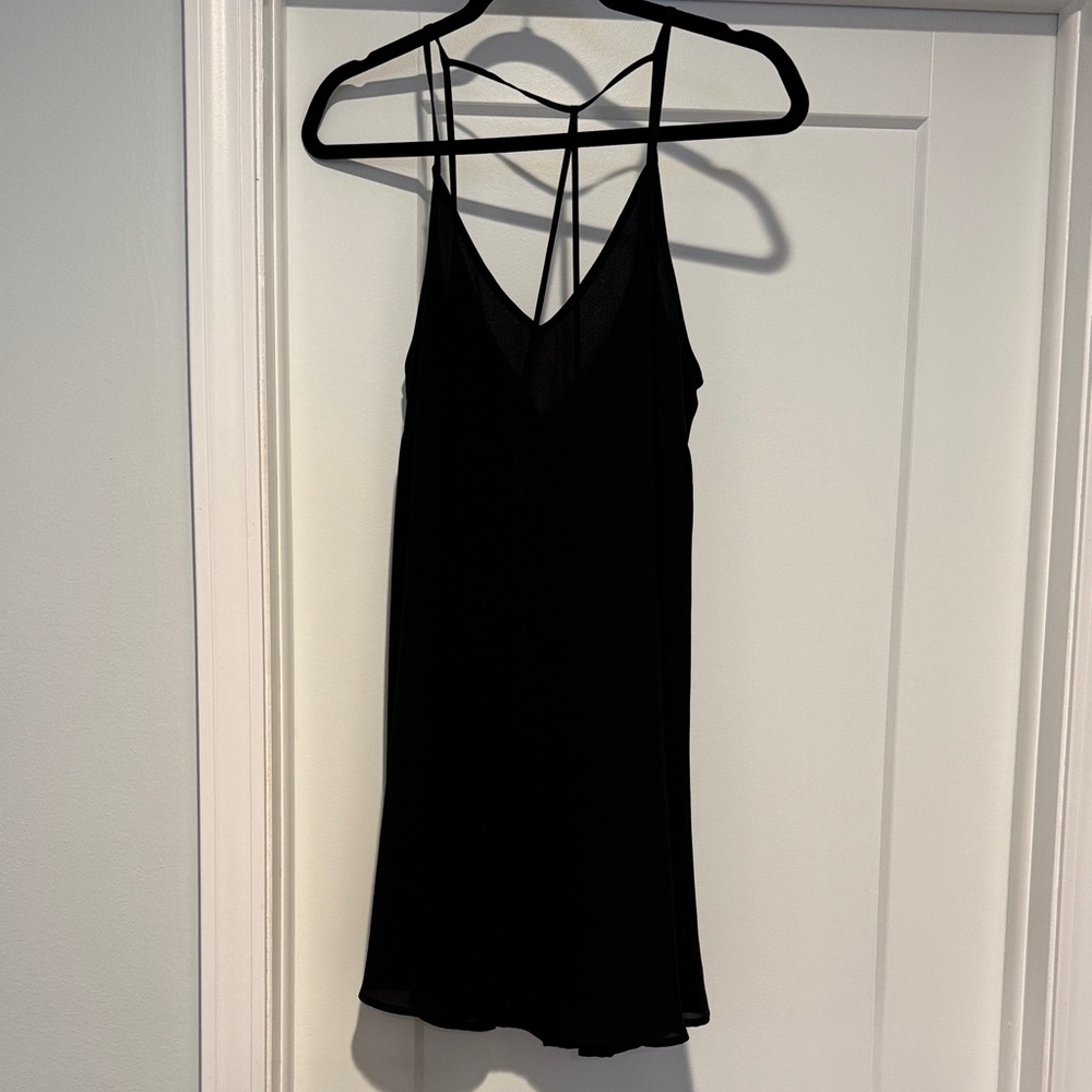 Lush Black Strappy Dress